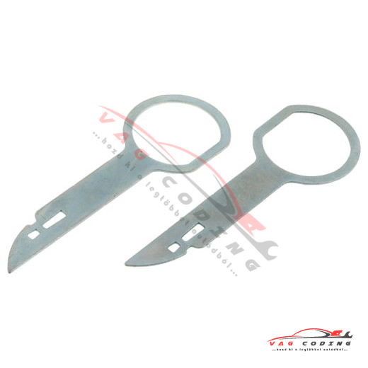 Autórádió / fejegység kiszedő kulcs készlet – VW / Audi / Škoda / SEAT – 2 db