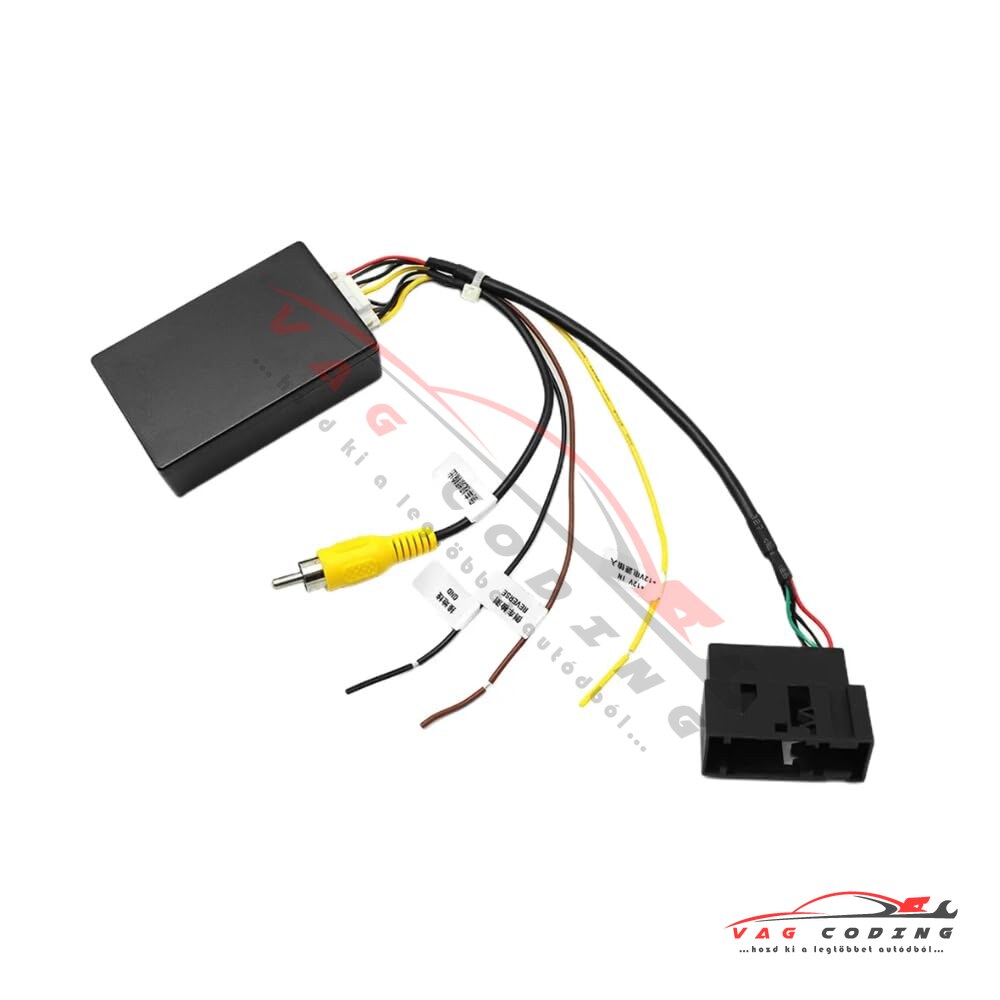 Gyári tolatókamera RGB → RCA/CVBS jelátalakító – VW / Škoda / SEAT