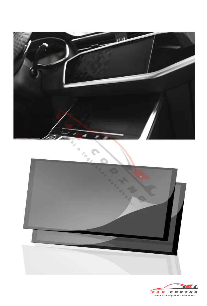 Disskin™ matt kijelzővédő fólia Audi Q8 / SQ8 / RSQ8 / Q8 e-tron (2 Teile) MATT (Anti-Finger-Print)