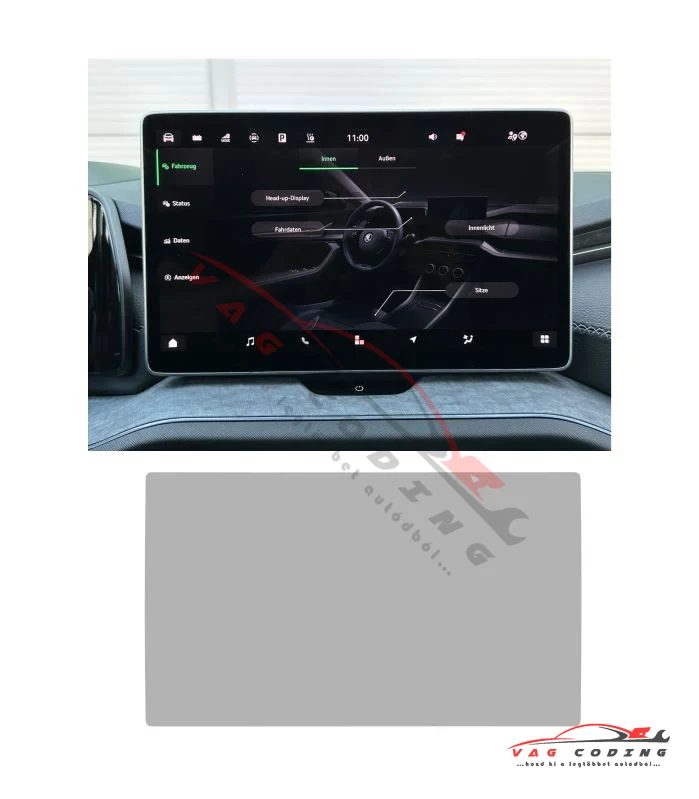 Disskin™ matt kijelzővédő fólia Skoda Kodiaq II 13 Zoll MATT (Anti-Finger-Print)